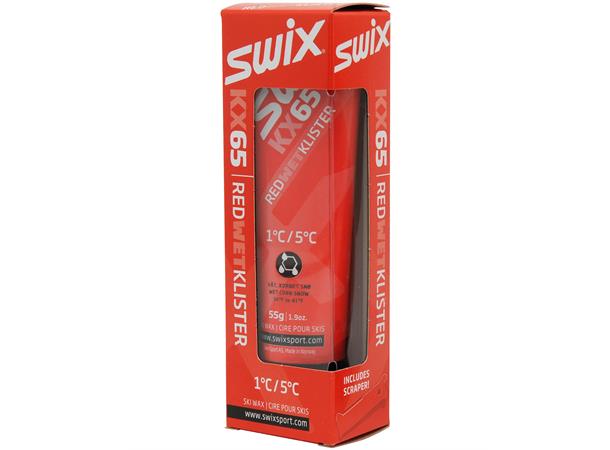 Swix KX65 Red Klister. +1C til +5C